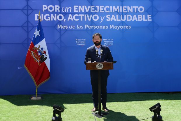 El Presidente Gabriel Boric realiza punto de prensa