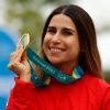 Francisca Crovetto de CHile Medalla de Oro en la final de Skeet durante los Juegos Panamericanos Santiago 2023 en el Polígono de Tiro en Pudahuel, Santiago, Chile. (Foto de Jorge Loyola/Santiago 2023 vía Photosport).