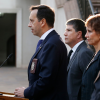 Eduardo Cerna, Manuel Monsalve y Carolina Tohá.