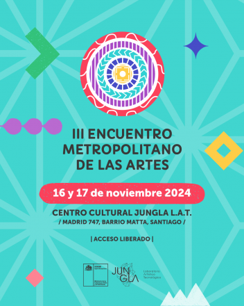 Afiche general III Encuentro Metropolitano de las Artes.