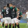 El jugador de Deportes Copiapo Felipe Reynero, celebra su gol contra Colo Colo durante el partido de primera division realizado en el estadio Monumental.
Santiago, Chile.
02/06/2024
Dragomir Yankovic /Photosport