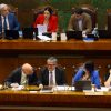 El ministro de Hacienda, Mario Marcel, el ministro Segpres, Alvaro Elizalde, y la directora de presupuesto, Javiera Martinez, durante la Sesion de la Camara de Diputados
Sebastian Cisternas/Aton Chile.