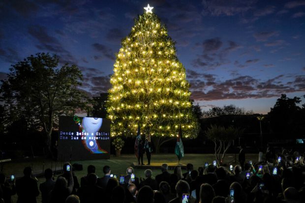 Arbol de navidad de la Comunidad Palestina en Chile