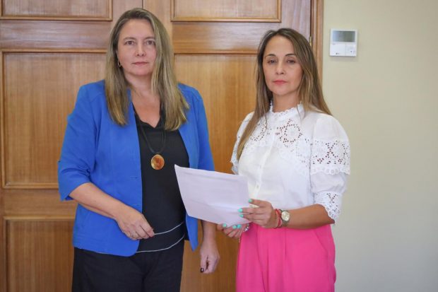 Diputadas Catalina del Real y Carla Morales.