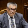 Ministro de Hacienda, Mario Marcel, en la Sala del Senado.