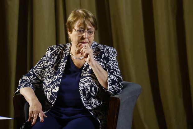 Michelle Bachelet participa del Ciclo de Conversaciones Riesgos y Retos de la Democracia, en la Facultad de Derecho de la Universidad de Valparaiso Sebastian Cisternas/Aton Chile