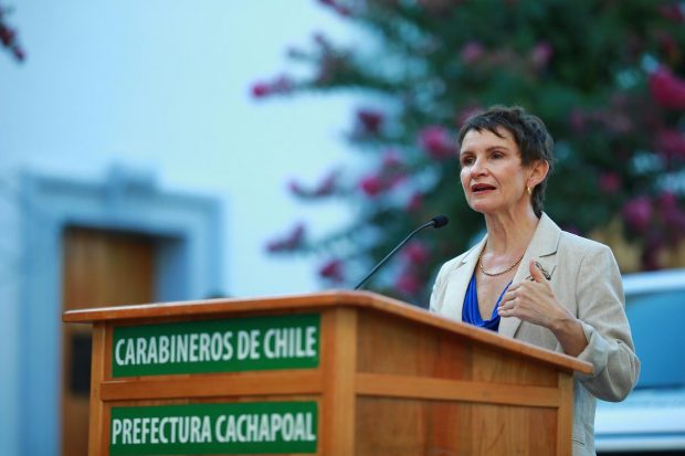 Punto de prensa de la ministra del Interior, Carolina Tohá.