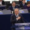 Primer ministro polaco, Donald Tusk, durante su alocución ante el Parlamento Europeo.