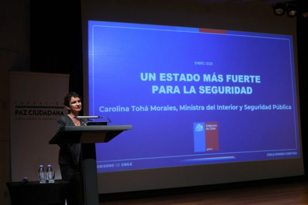 Exposición ministra Carolina Tohá en consejo consultivo de Fundación Paz Ciudadana