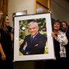 Magdalena Piñera durante el acto donde se renombra la sala de la comision de Hacienda en el Senado, como sala Sebastián Piñera