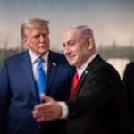Presidente de Estado Unidos, Donald Trump, y el primer ministro de Israel, Benjamin Netanyahu.