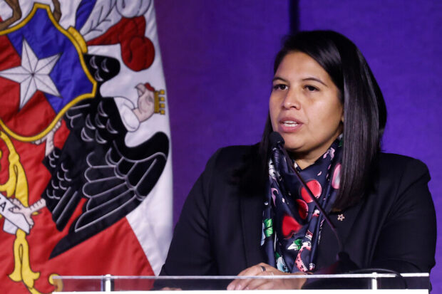 Senadora Andrea Balladares, presidenta de Renovación Nacional.