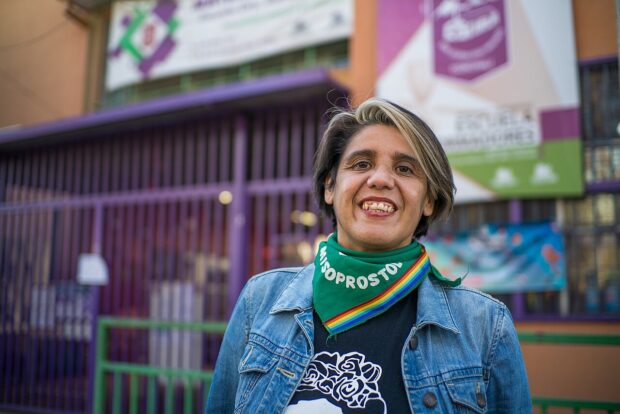 Erika Montecinos, presidenta de Fundación Poderes LGBTIQ+.