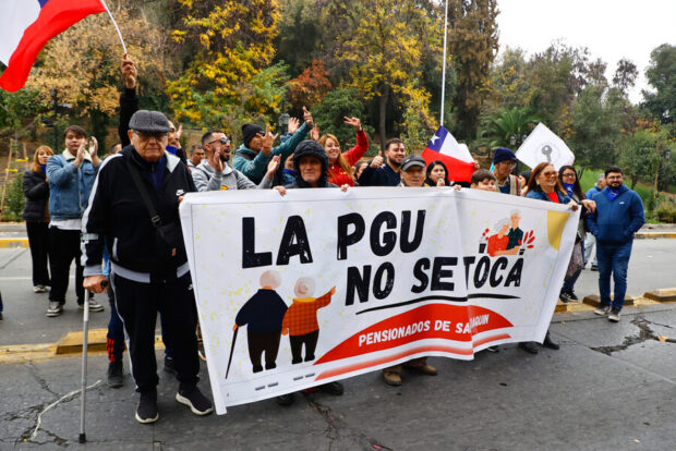 Marcha del Dia Internacional del Trabajador y Trabajadora. Foto: Aton Chile.