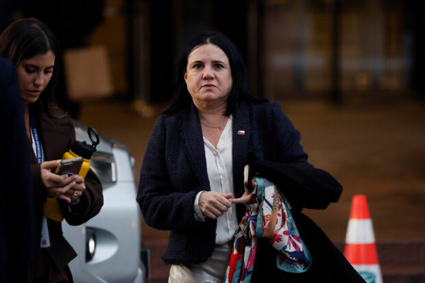 La ministra de Seguridad Publica, Trinidad Steinert.