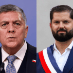 Biministro Alvarado responde a Boric: Si prometió "condenar el CAE y no cumplio, no es problema de este gobierno" Montaje de imágenes del biministro Alvarado y expresidente Boric.
