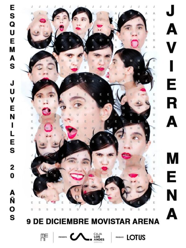 Afiche del concierto de Javiera Mena en el Movistar Arena.